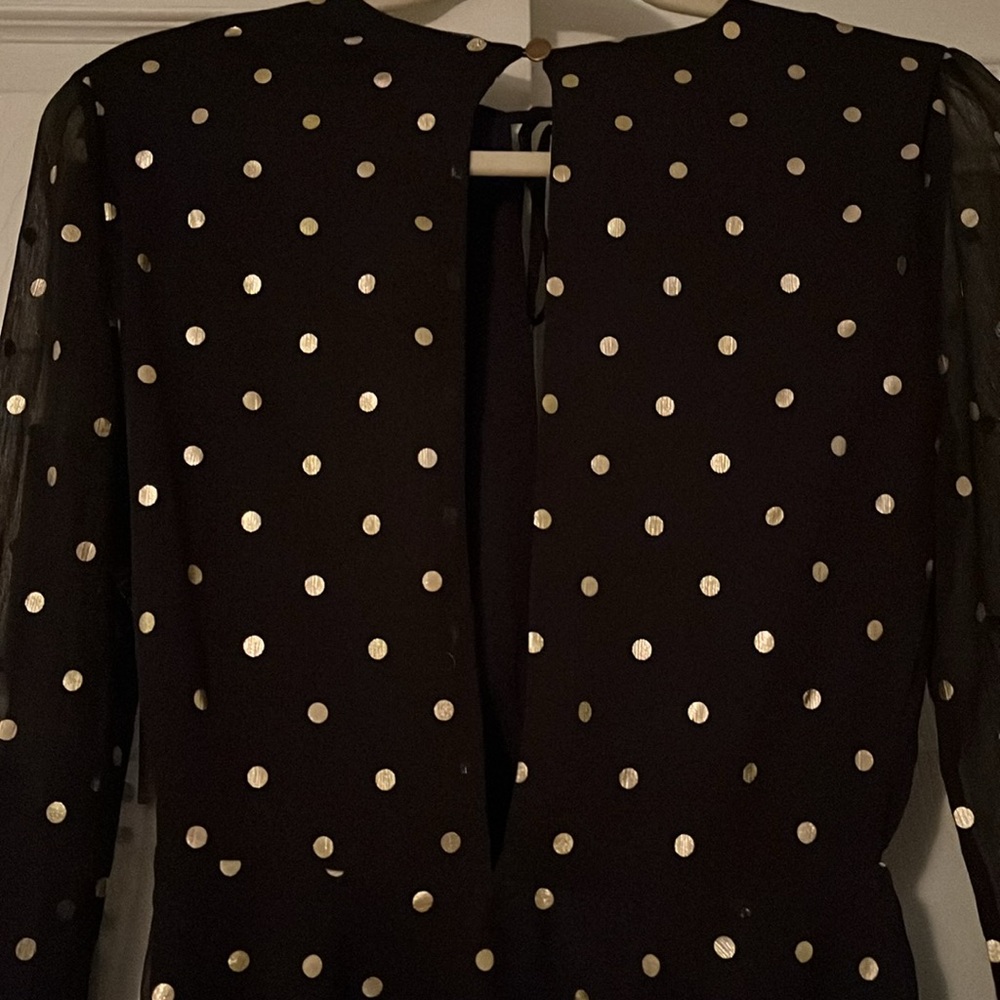 Lovers + Friends Hayley Party Dress in Gold Dot XS - Picture 7 of 13